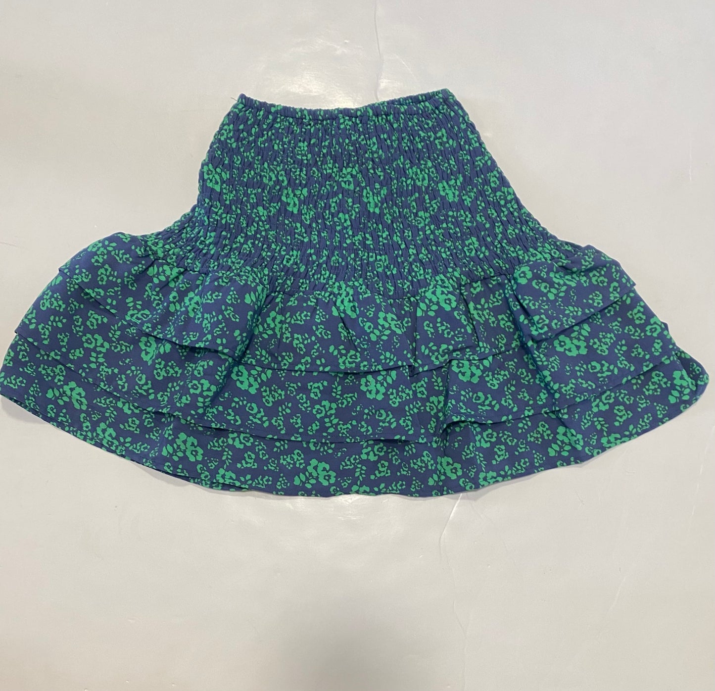 3 Tiered Ruffle Smocked Skirt