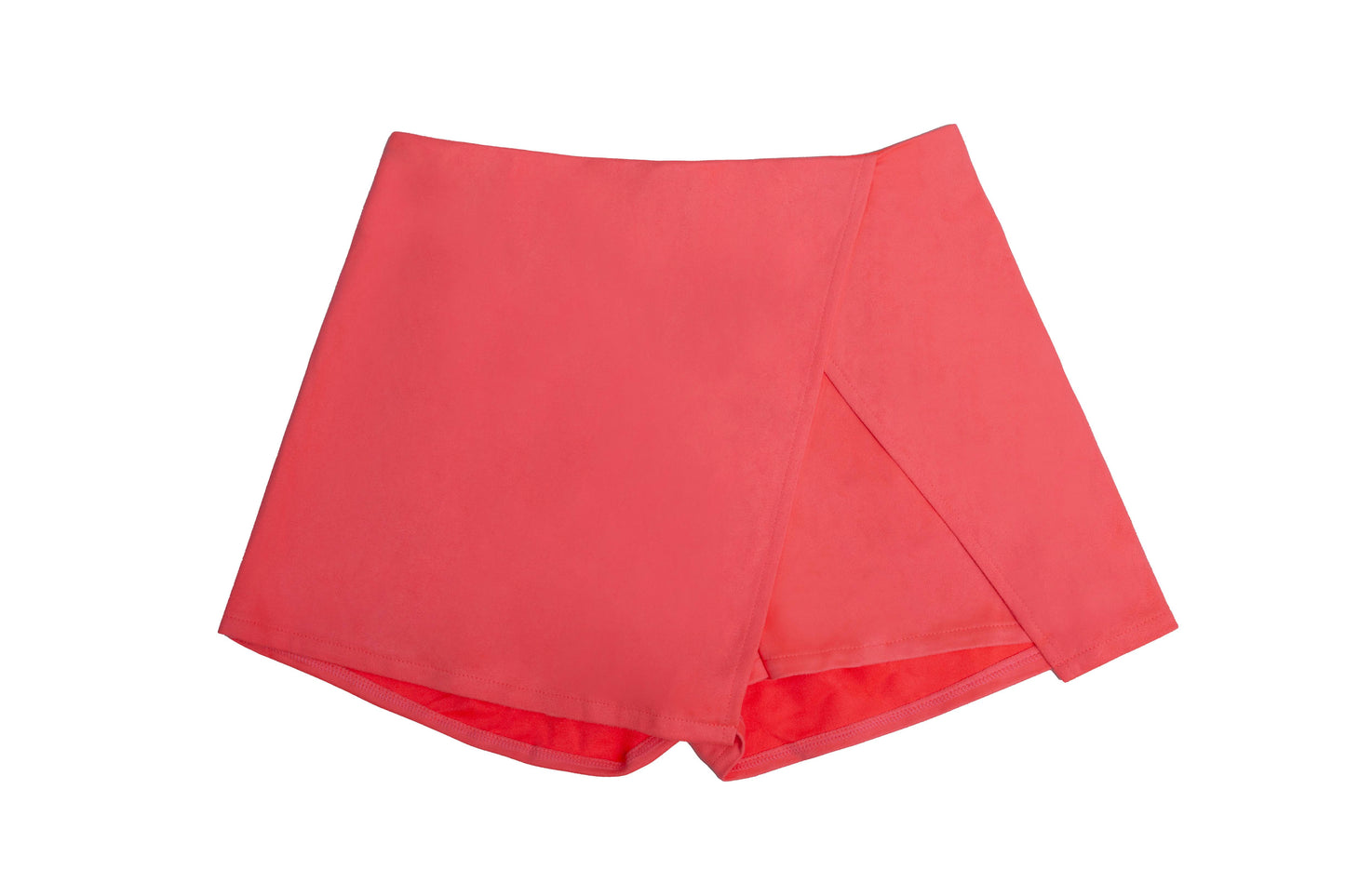 Coral Asymetrical Skort