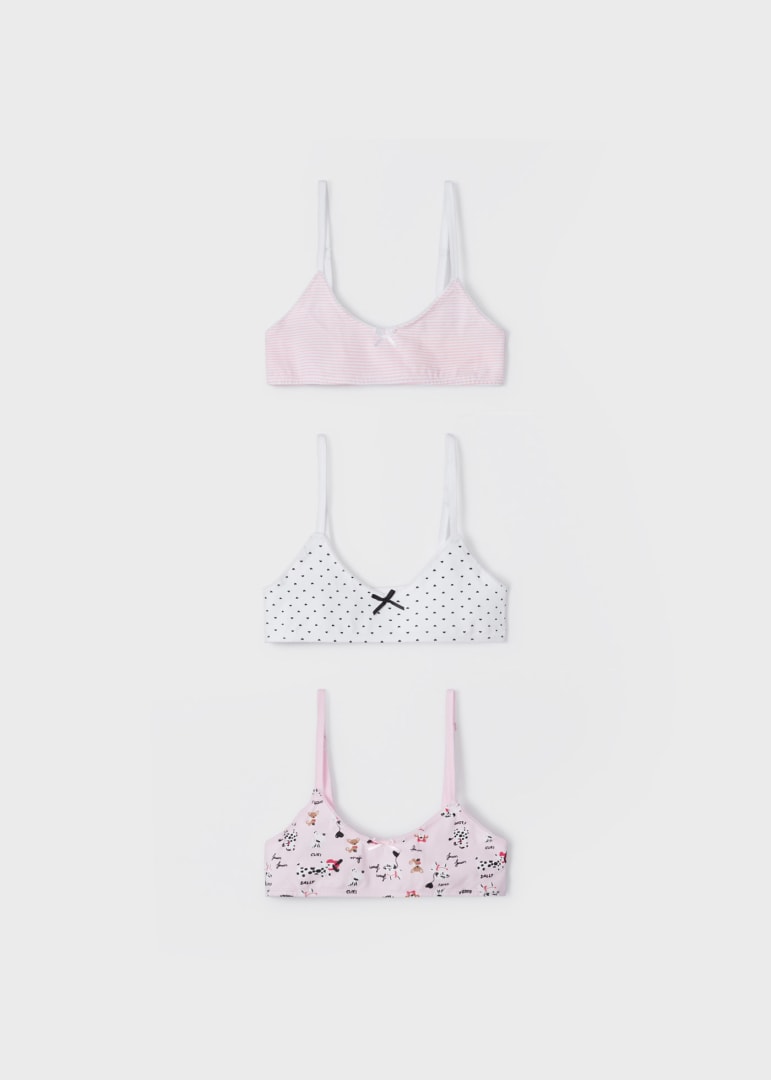 3-Pack Cotton Bralette