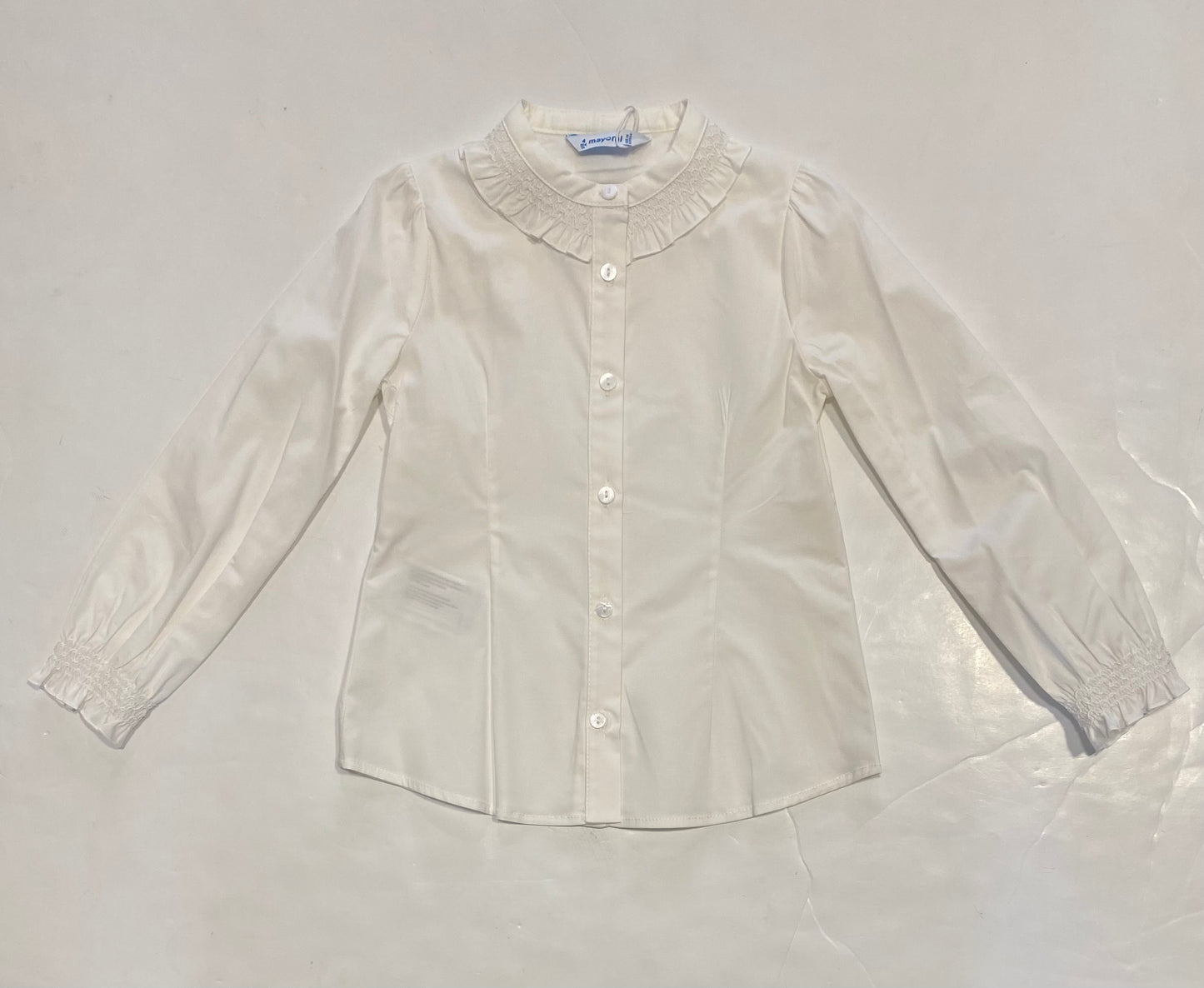 Natural Poplin Blouse