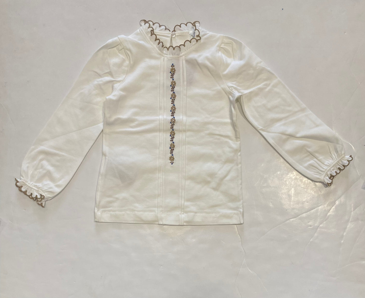 Natural Embroidered Blouse