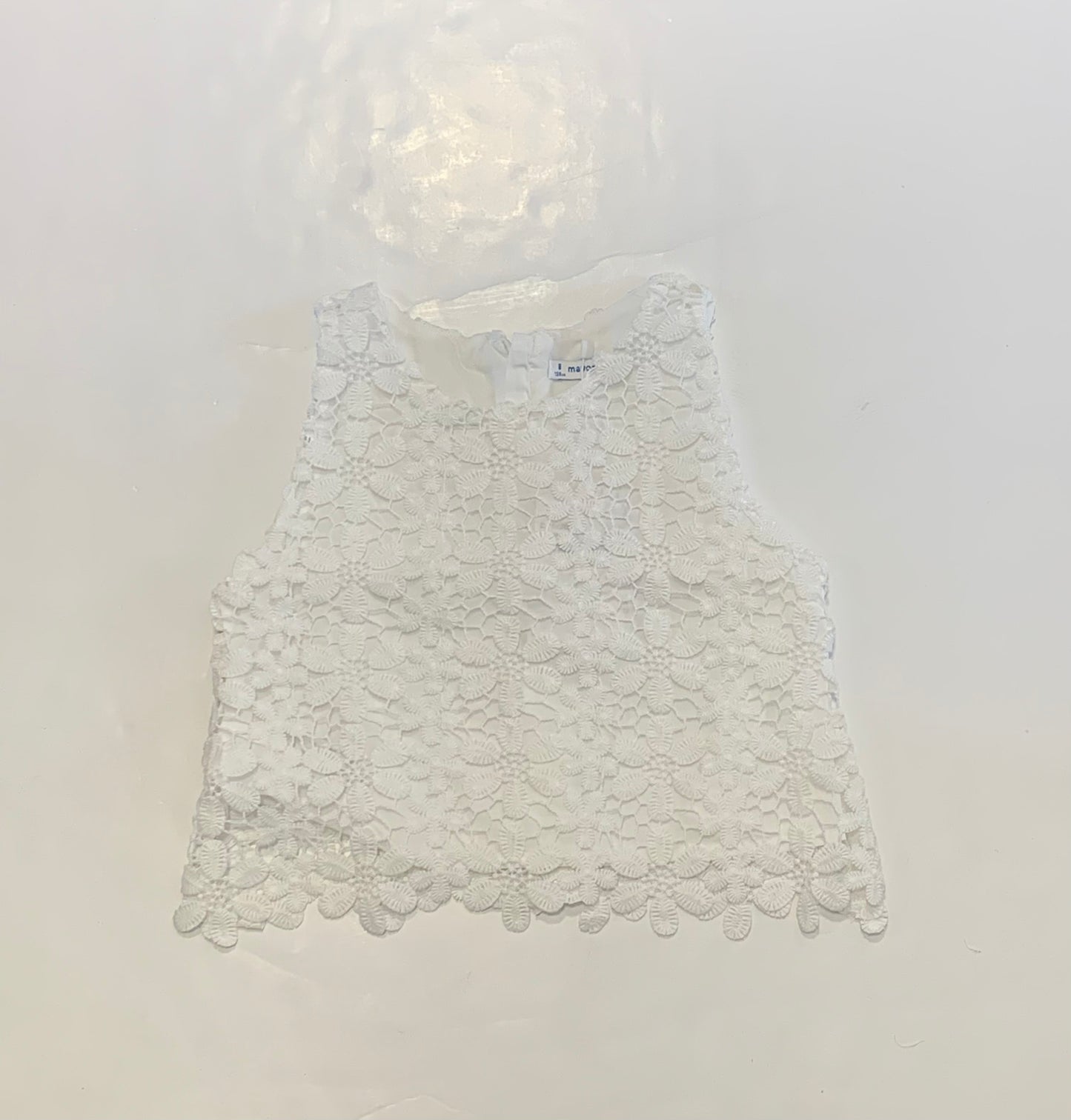 Natural White Guipure Top