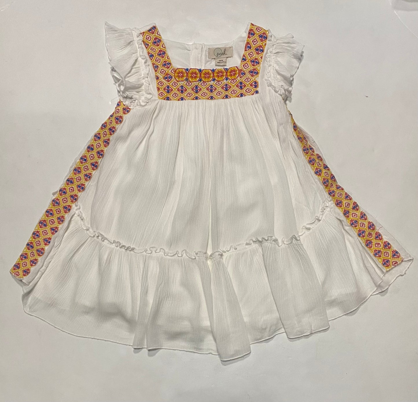 White Embroidered Dress