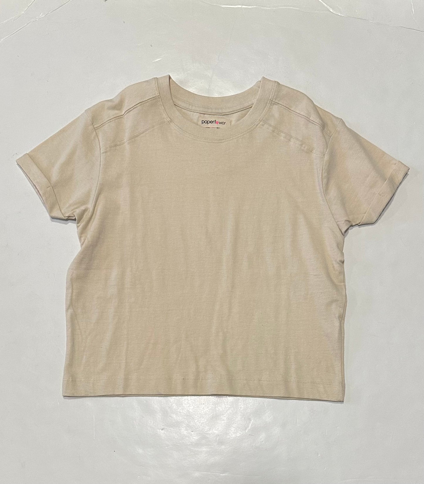 Natural Washed Cuffed Sleeve