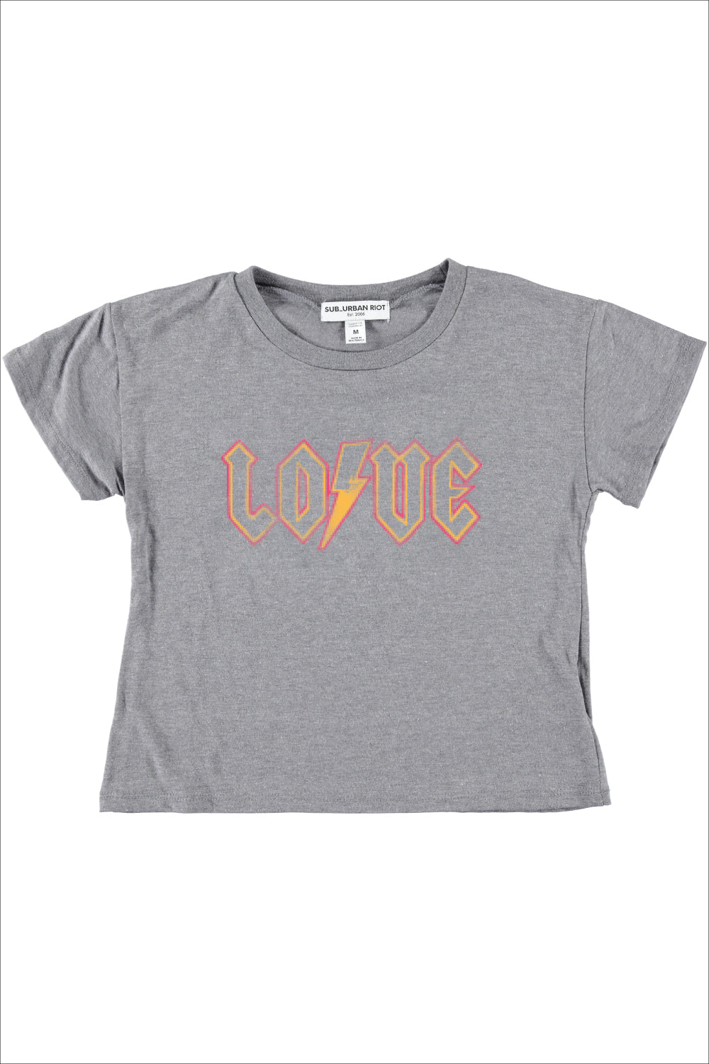Grey Love Lightning Tee