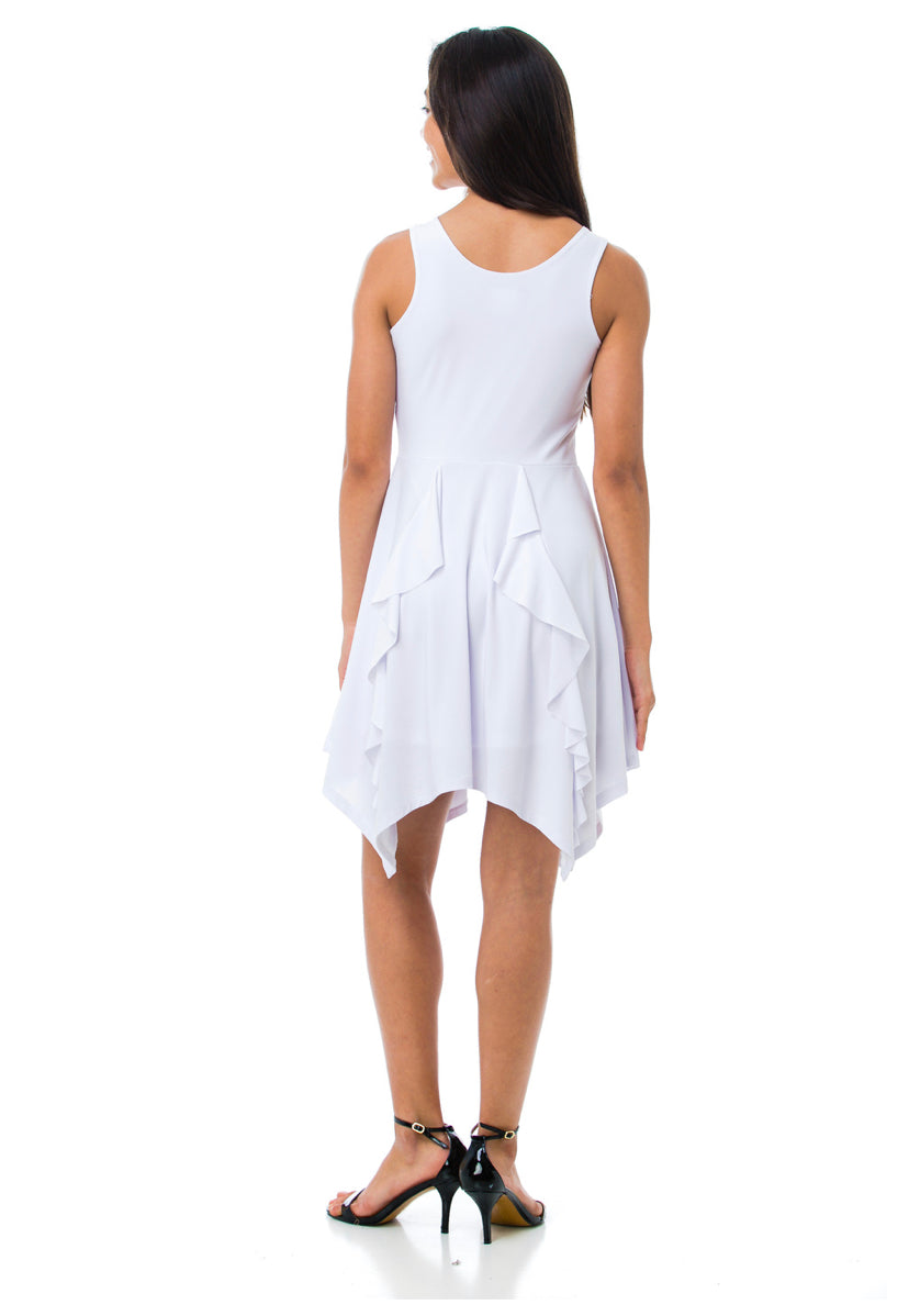 White Hanky Hem Dress