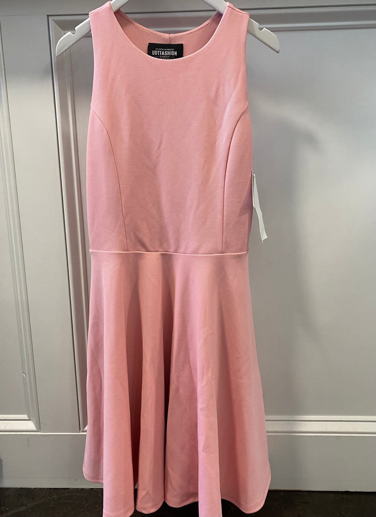 Pink High Neck Dress