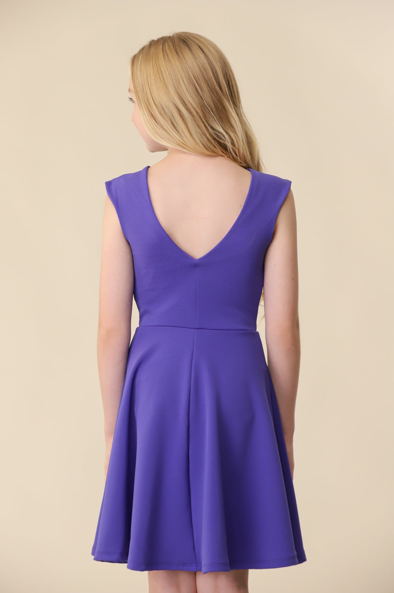 Liberty Blue Cap Sleeve V Back