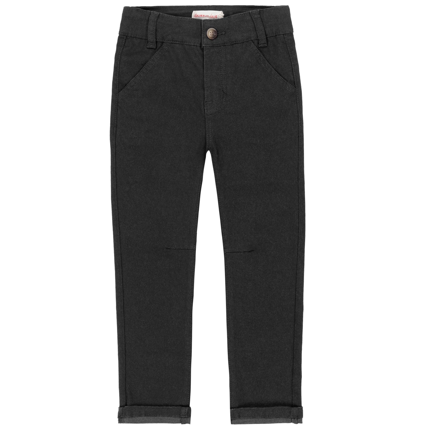 Black Denim Twill Pant
