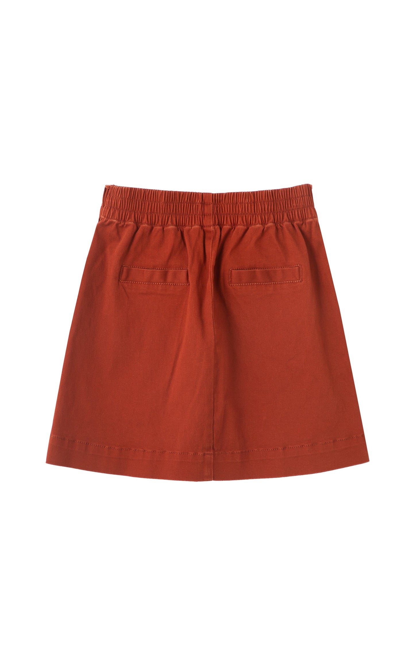Rust Pleated Skirt