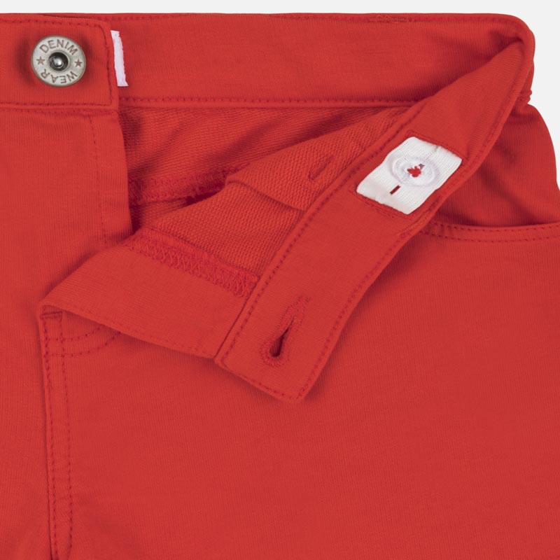 Orange Fleece Shorts