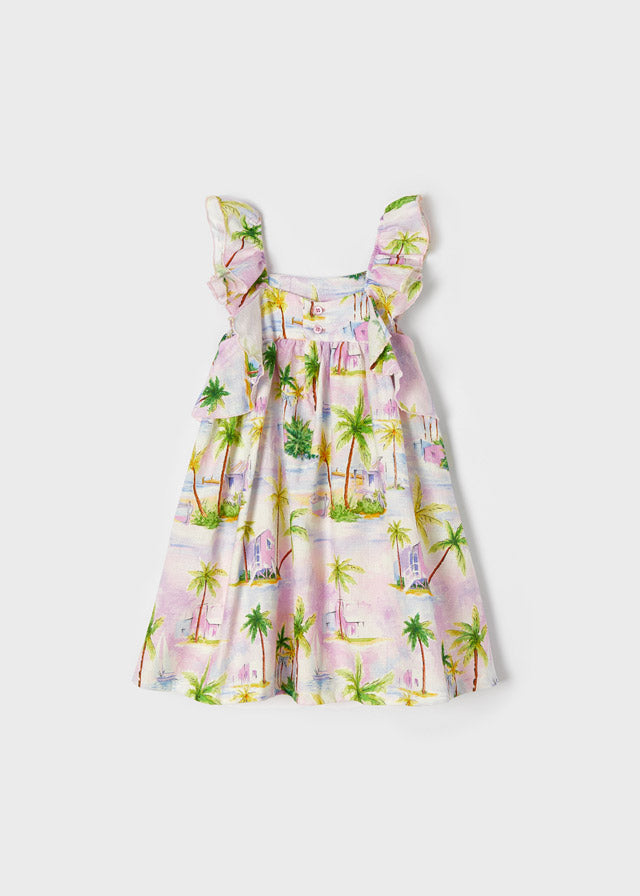 Mauve Palm Tree Dress