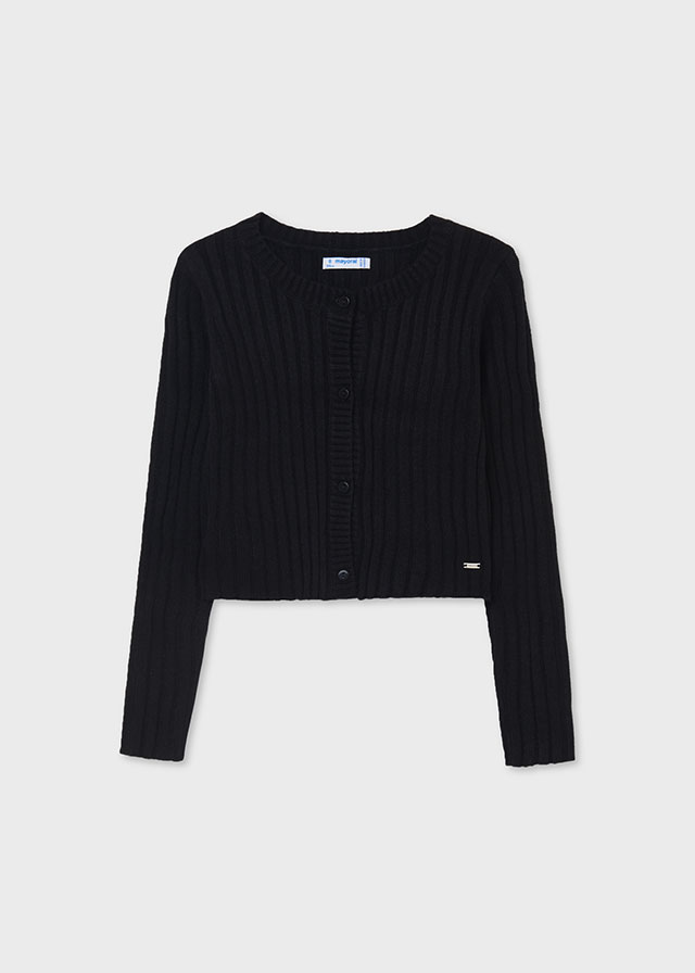 Black Knit Cardigan