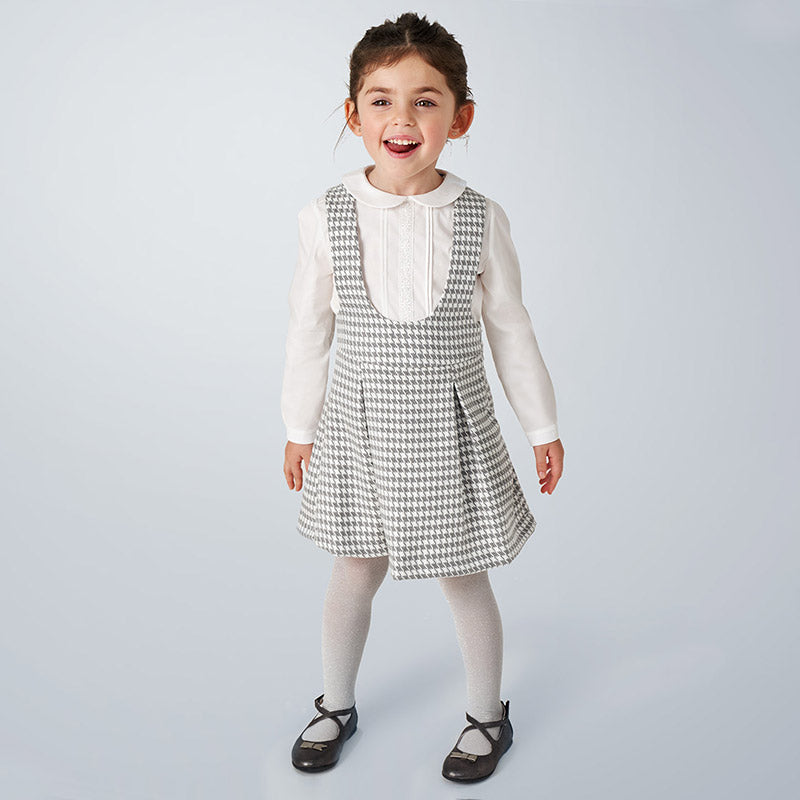 Houndstooth skirt and Blouse Set
