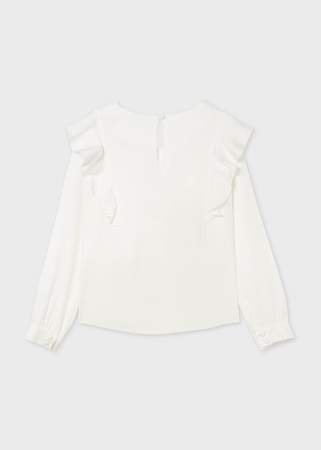 Off White Ruffle top