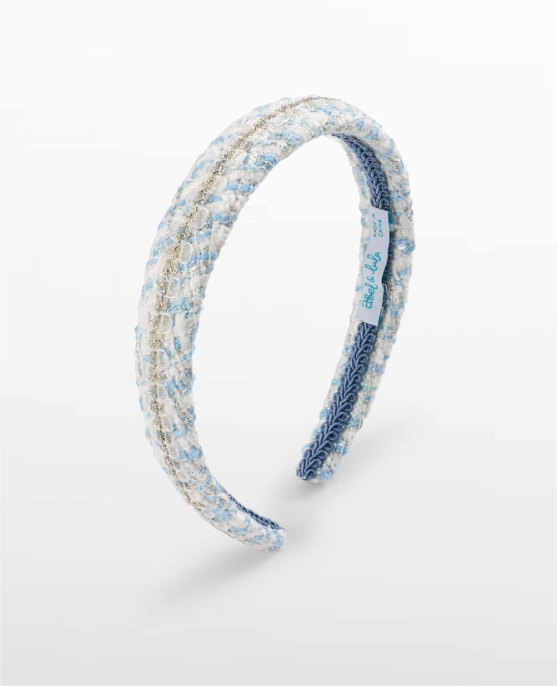 Sky Blue Tweed Hairband