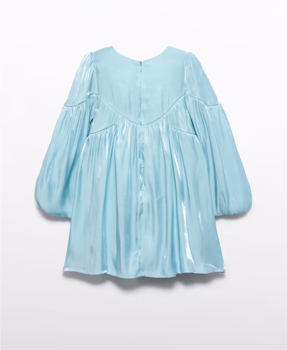 Aqua Satin Dress