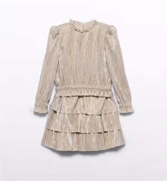 Oat Pleated Knit Skirt Set