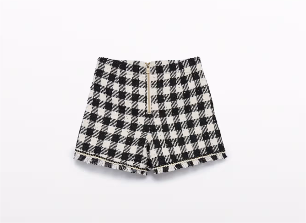 Vichy Sequin Bermuda Shorts