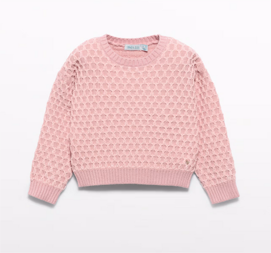 Petal Chenille Jacquard Sweater