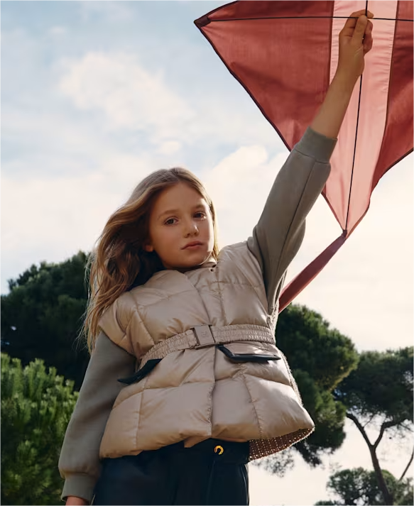 Oat Quilted Faux Leather Vest