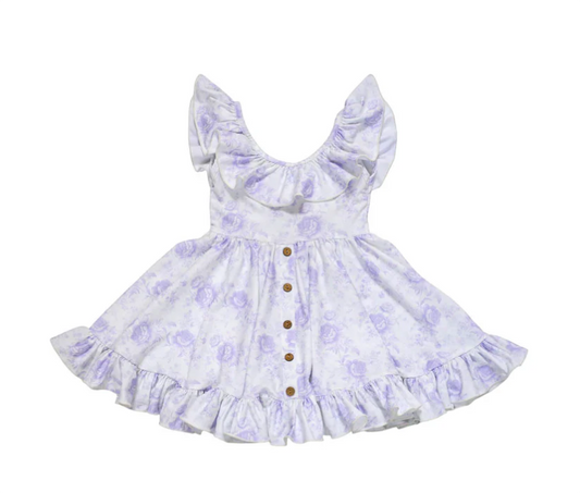 Purple Floral Reign Dress