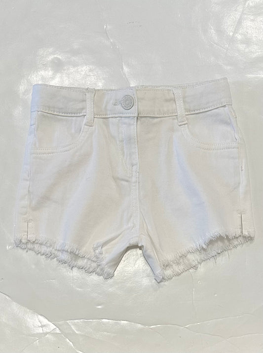 White Twill Shorts