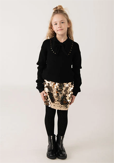 Gold Large Sequin Skirt
