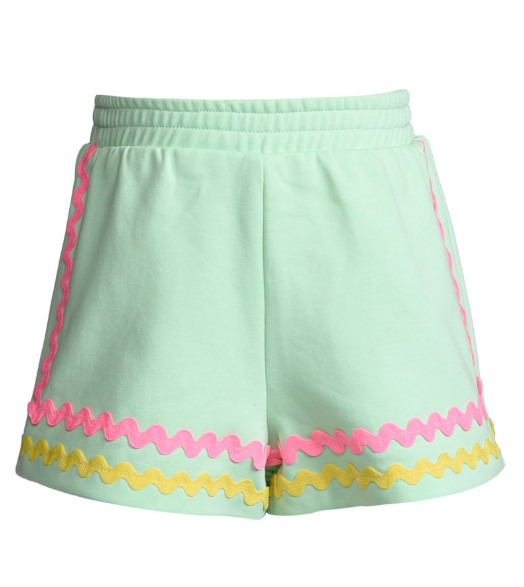 Mint Shorts w/Ric Rac Trim