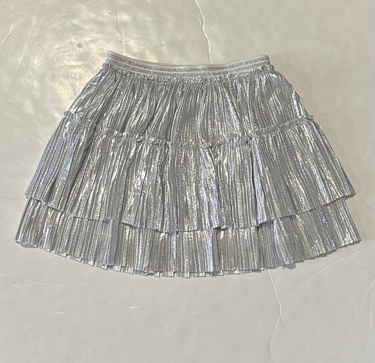 Sliver 2 Tiered Mini Pleat Skirt