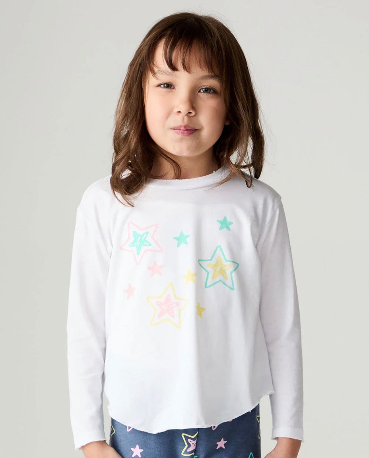 White Under The Stars L/S Tee