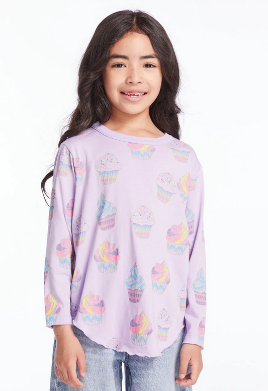Rainbow Cupcakes Girls Long Sleeve