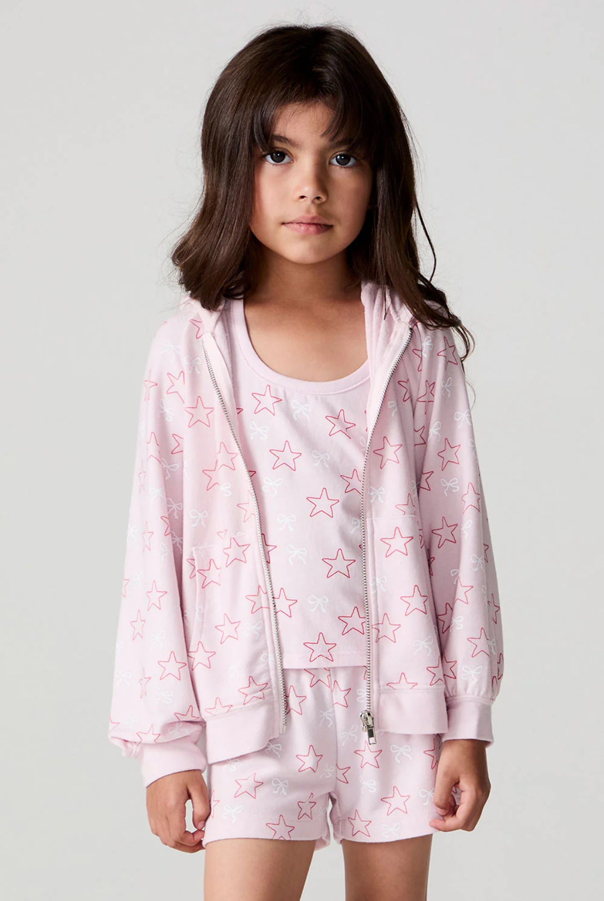 Bows and Stars Zip Up