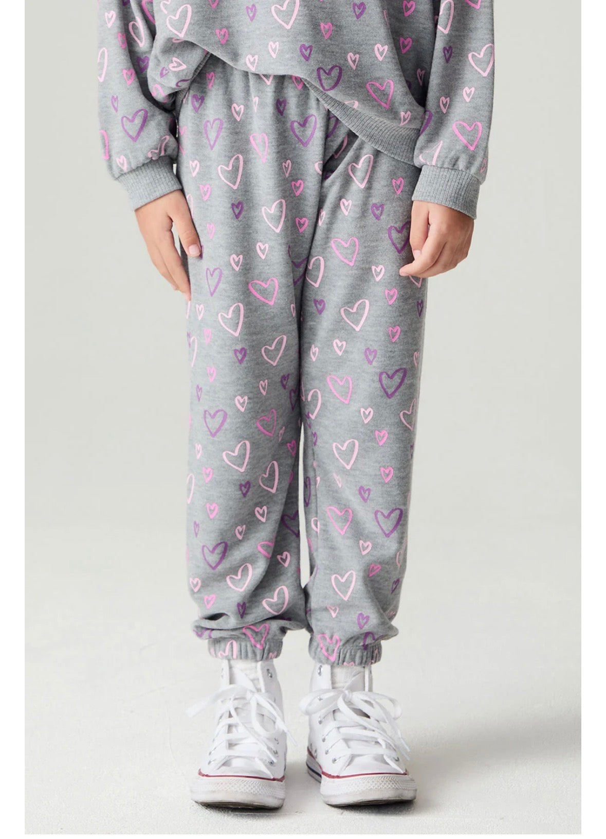 Ditsy Hearts Girls Jogger
