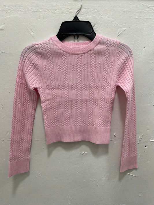 Pink Long Sleeve Panther Top