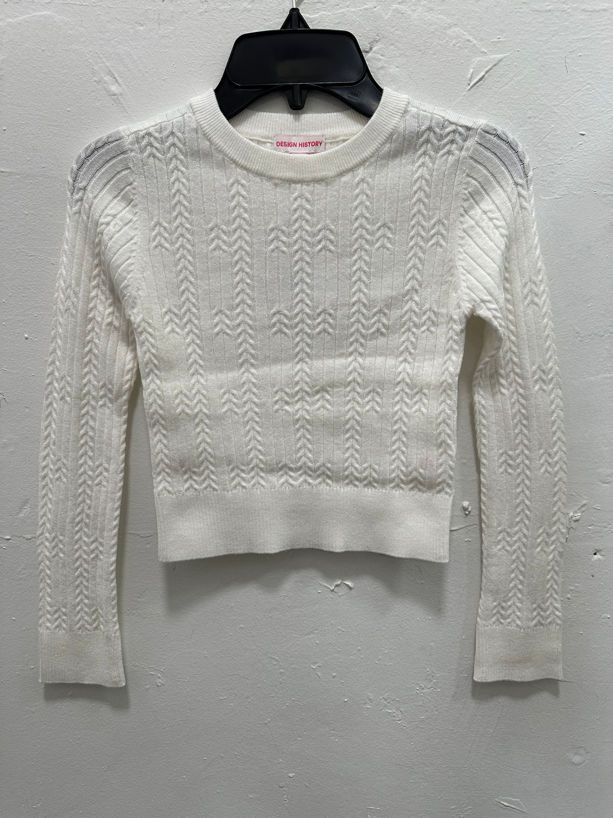 Winter White Long Sleeve Top