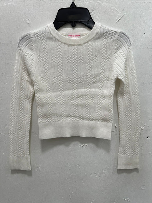 Winter White Long Sleeve Top