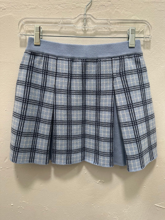 Blue Twist Combo Skirt