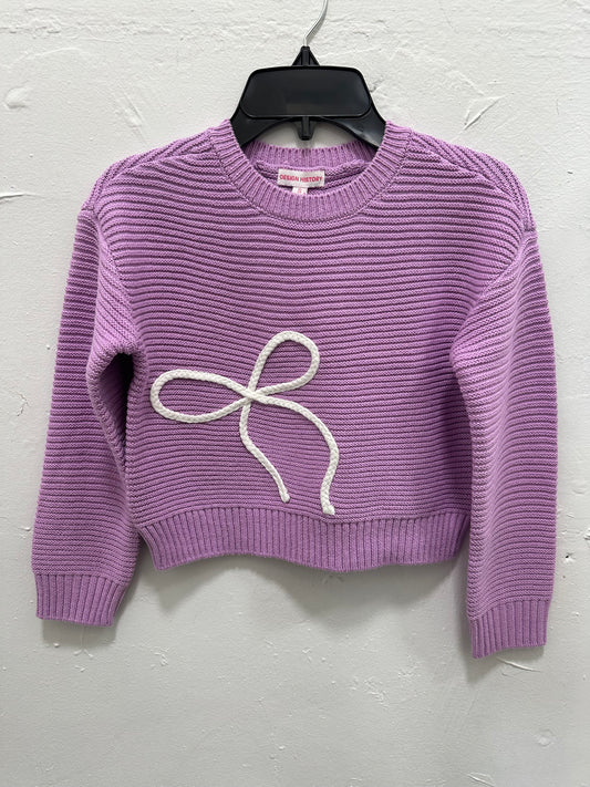 Purple Glaze w/ Bow Sweater