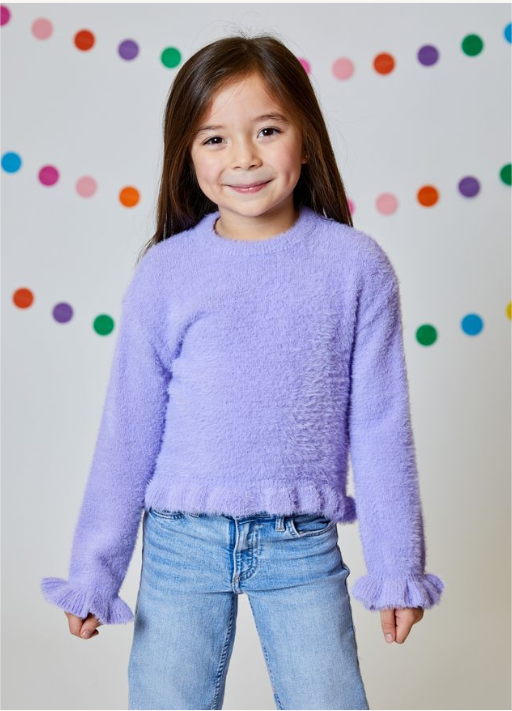 Purple Fuzzy Sweater