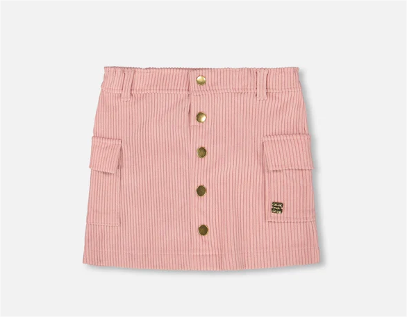Dusty Pink Corduroy Skirt