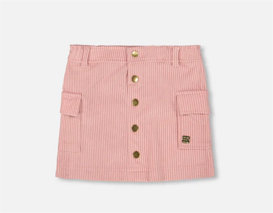 Dusty Pink Corduroy Skirt