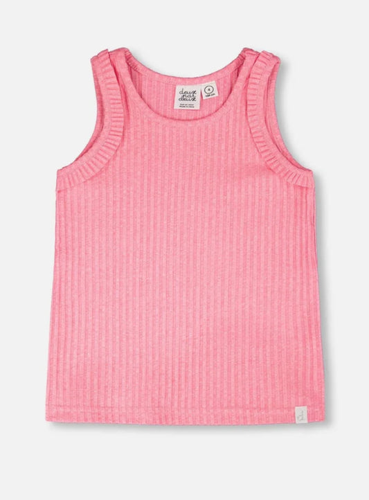 Pink Rib Tank