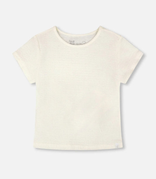 Off White Crinkle Tee