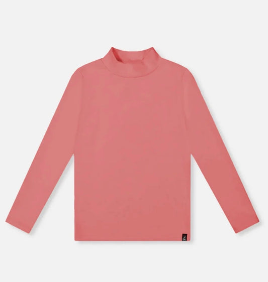Azelea Pink Mock Neck