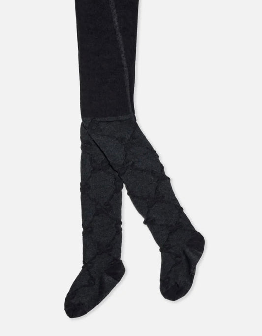 Peacoat Knit Tights