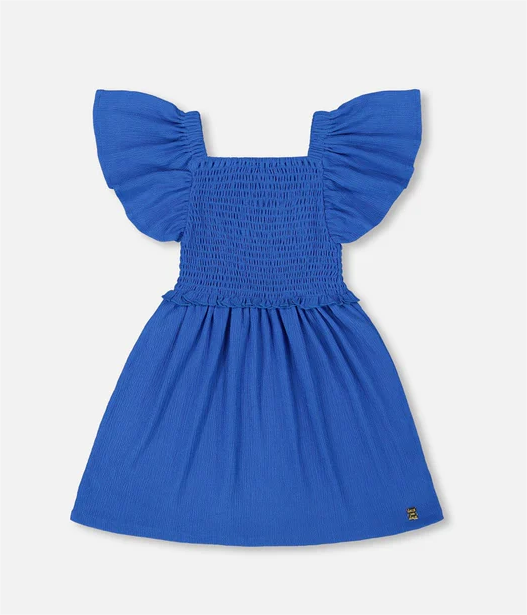 Royal Blue Smocked Dress