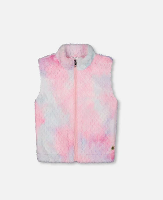 Multi Color Faux Fur Vest