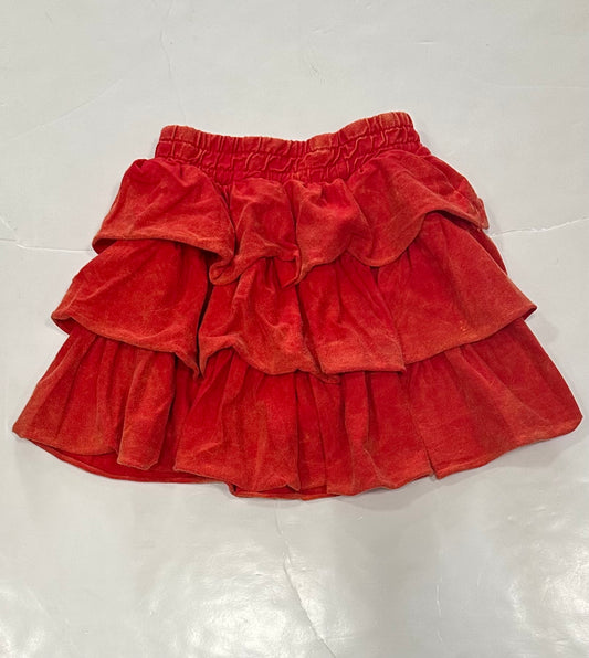 Red Orange Skort Vintage Washed