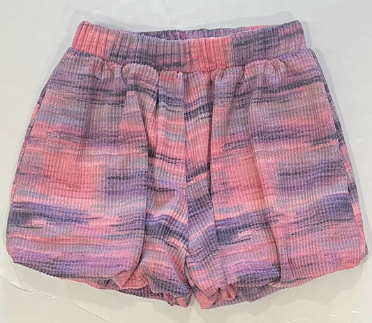 Pink & Purple Cozy Rib Skort